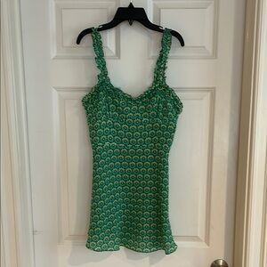 Zara Green Floral dress